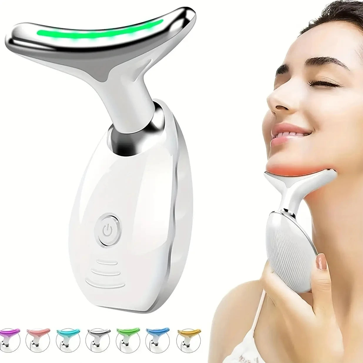 eXtove | 7LED Color Vibrating Neck Device Beauty